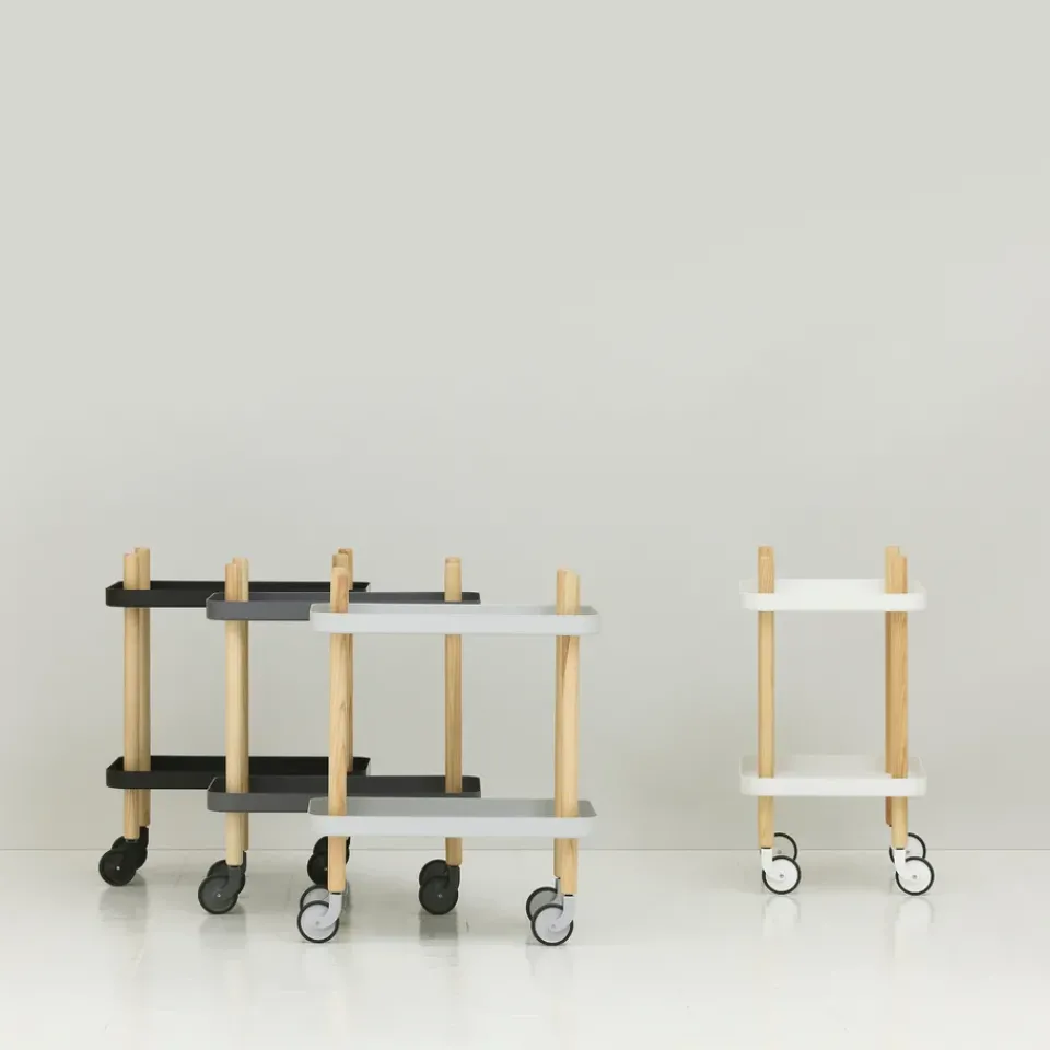 Normann Copenhagen Carritos Auxiliares<Mesa auxiliar Block, claro Gris