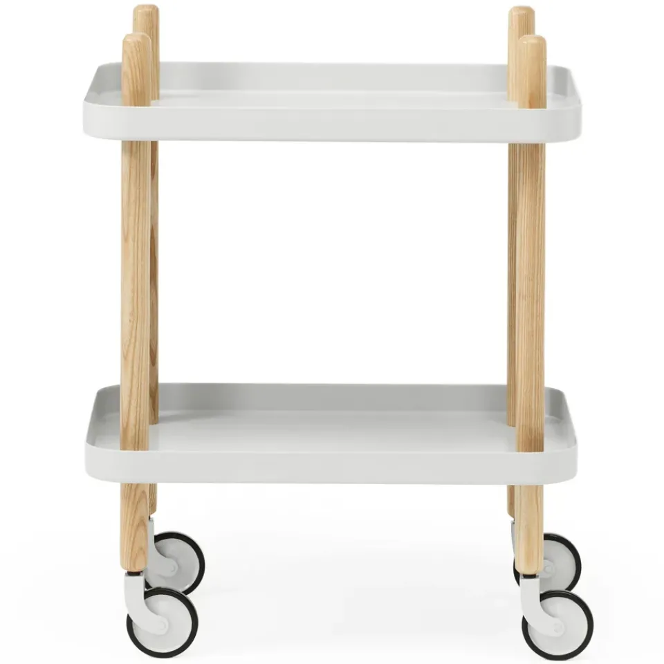 Normann Copenhagen Carritos Auxiliares<Mesa auxiliar Block, claro Gris
