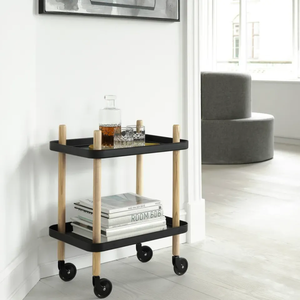 Normann Copenhagen Carritos Auxiliares<Mesa auxiliar Block, Negro