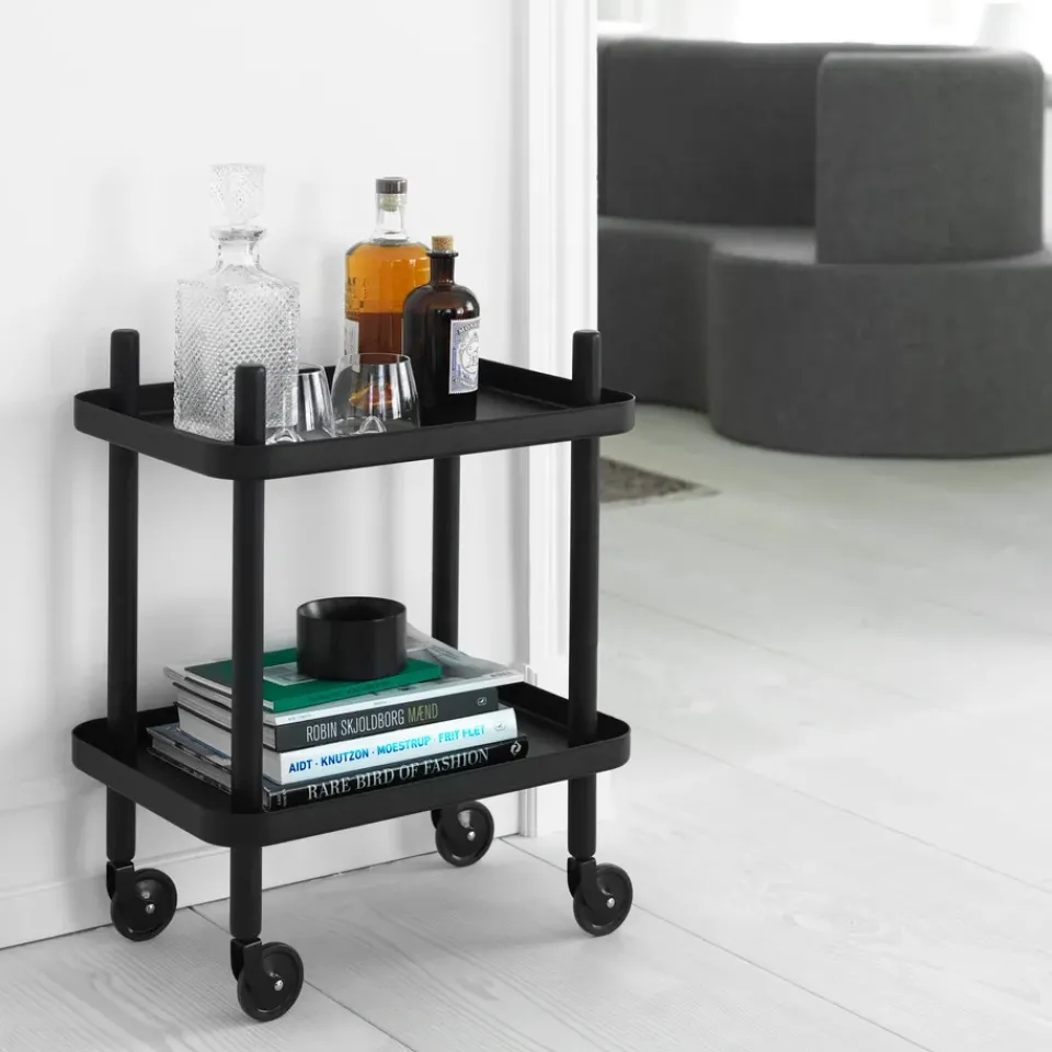 Normann Copenhagen Carritos Auxiliares<Mesa auxiliar Block, - Negro