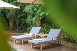 Fri Form Mesa auxiliar con ruedas 49, Redwood, 48×45 cm Beige Clearance