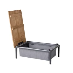 Cane-line Mesas De Terraza Y Mesas De Café|Mesas De Centro De Exterior<Mesa auxiliar Conic, Grey, teak Gris