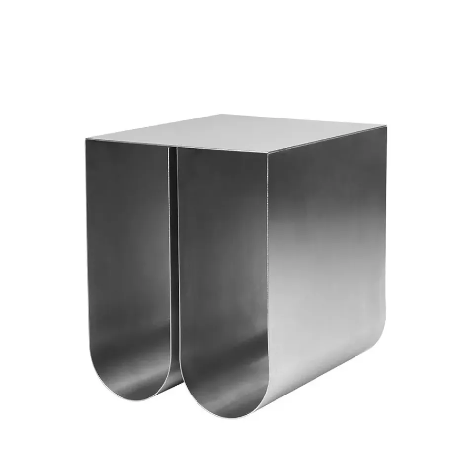 Kristina Dam Studio Mesas Auxiliares<Mesa auxiliar Curved, Stainless steel Gris