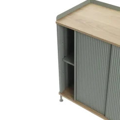 Muuto Mesas Para Tv Y Media|Mesas Para Tv Y Media<Mesa auxiliar Enfold baja 125x45x63 cm, Oak-Dusty green MarrónVerde
