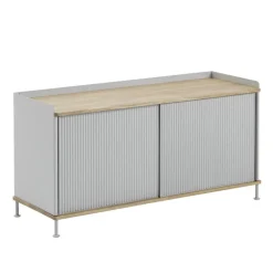 Muuto Mesas Para Tv Y Media|Mesas Para Tv Y Media<Mesa auxiliar Enfold baja 125x45x63 cm, Oak-Grey MarrónGris