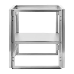 Kristina Dam Studio Mesa auxiliar Foldable 40x40 cm, Acero inoxidable cepillado Plateado Clearance