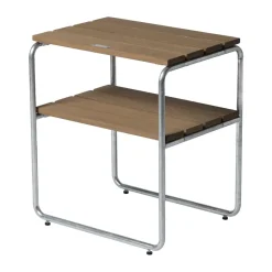 Grythyttan Stålmöbler Mesas De Terraza Y Mesas De Café<Mesa auxiliar Grythyttan, Roble aceitado - estructura galvanizada en caliente Beige
