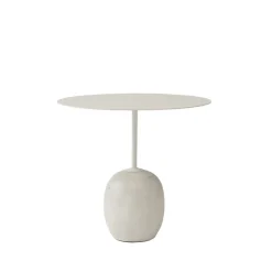 &Tradition Mesas Auxiliares<Mesa auxiliar Lato LN9, , mármol crema diva Blanco