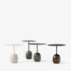 &Tradition Mesas Auxiliares<Mesa auxiliar Lato LN9, Deep Green- Alpi Marble Verde