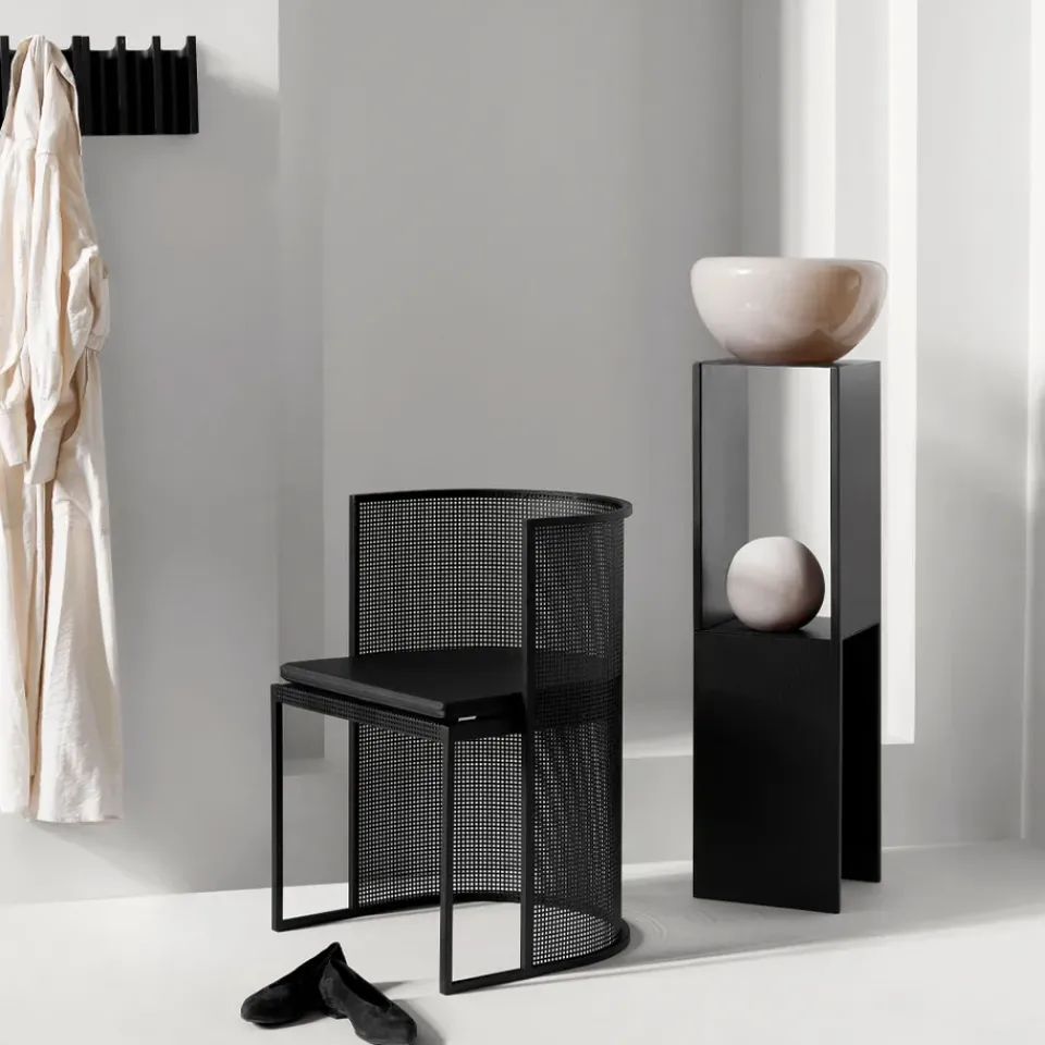Kristina Dam Studio Mesas Auxiliares<Mesa auxiliar Pedestal, Black Negro