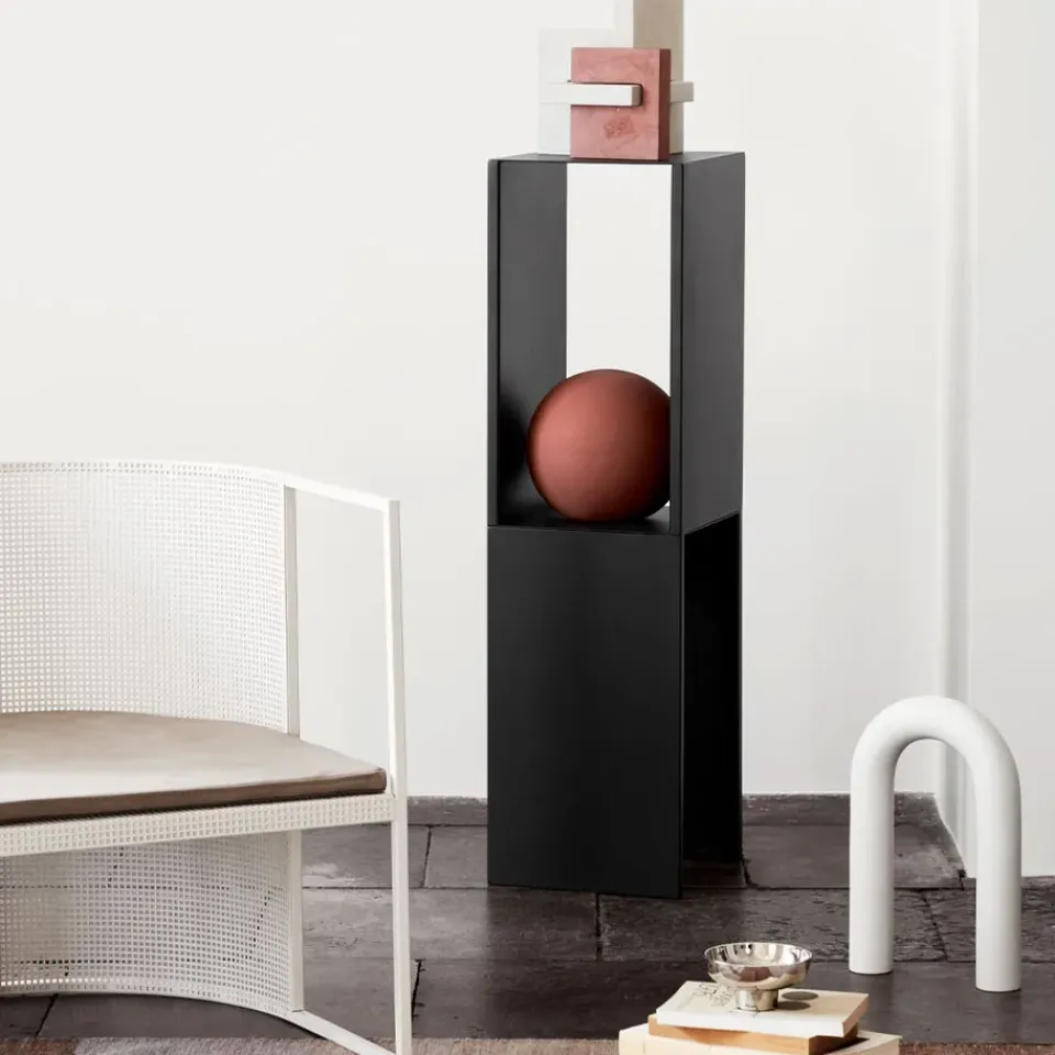 Kristina Dam Studio Mesas Auxiliares<Mesa auxiliar Pedestal, Black Negro