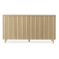 Normann Copenhagen Mesa auxiliar Rib 45x159 cm, Oak Marrón Hot