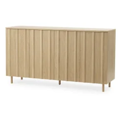 Normann Copenhagen Mesa auxiliar Rib 45x159 cm, Oak Marrón Hot
