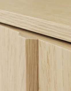 Normann Copenhagen Mesa auxiliar Rib 45x159 cm, Oak Marrón Hot