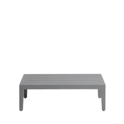 1898 Mesa auxiliar Santander 75x43x24 cm, aluminio Gris Discount