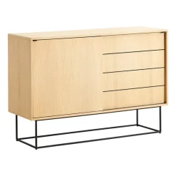 Woud Cómodas Y Aparadores|Cómodas Y Aparadores<Mesa auxiliar Virka, alto 120 cm, Roble Beige
