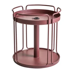 Brafab Mesa auxiliar y base para sombrilla Shady, Zin red Rojo New