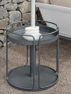 Brafab Mesa auxiliar y base para sombrilla Shady, Anthracite Gris Hot