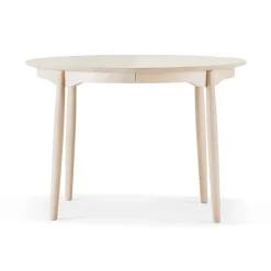Stolab Mesa Carl Ø115, extensible, Abedul lacado mate claro Beige Discount