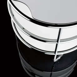 Lammhults Carritos Auxiliares<Mesa con ruedas Chicago I, Vidrio esmerilado-cromo Transparente