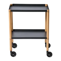 Andersen Furniture Carritos Auxiliares<Mesa Connect, Roble aceitado, metal Negro