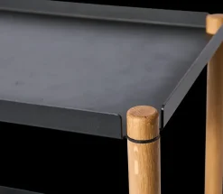 Andersen Furniture Carritos Auxiliares<Mesa Connect, Roble aceitado, metal Negro