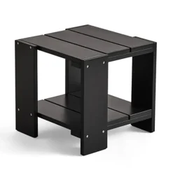HAY Mesas De Terraza Y Mesas De Café|Mesas De Centro De Exterior<Mesa Crate Side Table 49,5×49,5×45 cm pino lacado, Negro