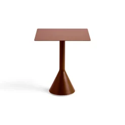 HAY Mesa cuadrada de café 65x65 cm Palissade Cone, Iron red Rojo Clearance
