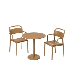 Muuto Mesas De Terraza Y Mesas De Café|Muebles De Terraza<Mesa de acero Linear Ø70 cm, Burnt orange Naranja