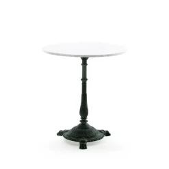 Byarums bruk Mesa de café Classic, Mármol , soporte negro Blanco New