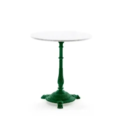 Byarums bruk Mesa de café Classic, Mármol , soporte verde Blanco Hot