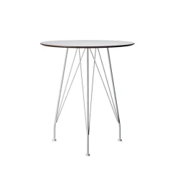 Swedese Mesas De Jardín<Mesa de café Desirée, Laminado , ø110cm, base lacada en Blanco