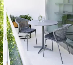 Cane-line Mesa de café Drop Ø80 cm, Light grey-light grey Gris Hot