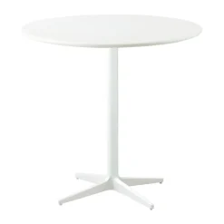 Cane-line Mesa de café Drop Ø80 cm, White-white Blanco New