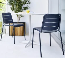 Cane-line Mesa de café Drop Ø80 cm, White-white Blanco New