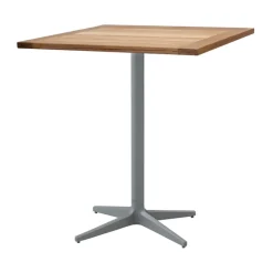 Cane-line Mesas De Jardín|Mesas De Exterior<Mesa de café Drop teca 72x72 cm, Soprte gris claro Marrón