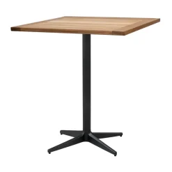 Cane-line Mesas De Jardín<Mesa de café Drop teca 72x72 cm, Soporte lava grey Marrón