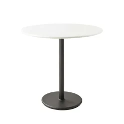 Cane-line Mesa de café Go Ø80 cm, White-lava grey Blanco Hot