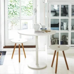 Cane-line Mesa de café Go Ø80 cm, White-lava grey Blanco Hot