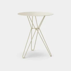 Massproductions Mesa de café Tio Ø60 cm, Ivory Beige New
