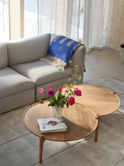 Design House Stockholm Mesa de centro Aria, Roble, Ø60x46 cm Marrón New