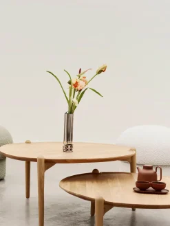 Design House Stockholm Mesa de centro Aria, Roble, Ø60x46 cm Marrón New