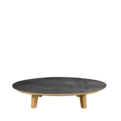 Cane-line Mesa de centro Aspect, Fossil black-teak, ceramic Negro New