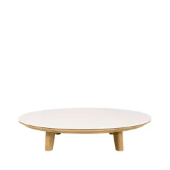 Cane-line Mesas De Centro De Exterior<Mesa de centro Aspect, Travertin-teak Beige