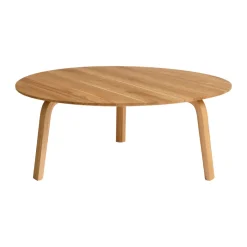 HAY Mesa de centro Bella, Roble aceitado, Ø80 × 32 cm Beige Best