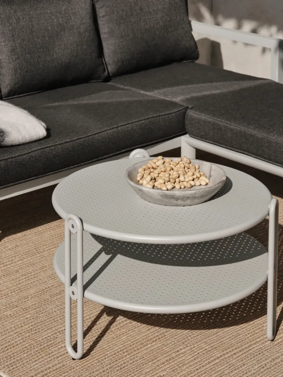 Brafab Mesa de centro Blixt, Light grey Ø85 cm Gris Best
