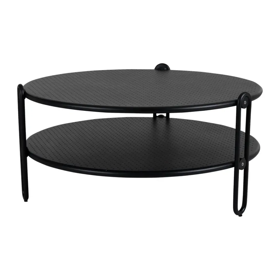 Brafab Mesas De Centro De Exterior|Mesas De Exterior<Mesa de centro Blixt, Ø85 cm Negro
