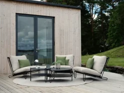 Brafab Mesas De Centro De Exterior|Mesas De Exterior<Mesa de centro Blixt, Ø85 cm Negro