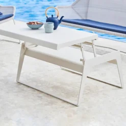Cane-line Mesa de centro Chill Out, White, sencillo Blanco Discount