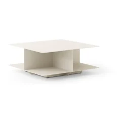&Tradition Mesas De Centro De Exterior|Mesas De Exterior<Mesa de centro Develius EV3, Steel ivory, Ø89 × 40 cm Blanco